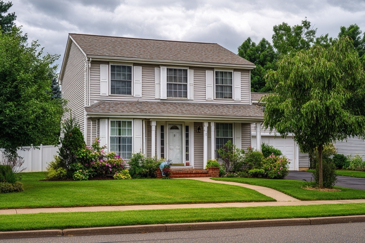 For sale by owner house in New Jersey suburban neighborhood
