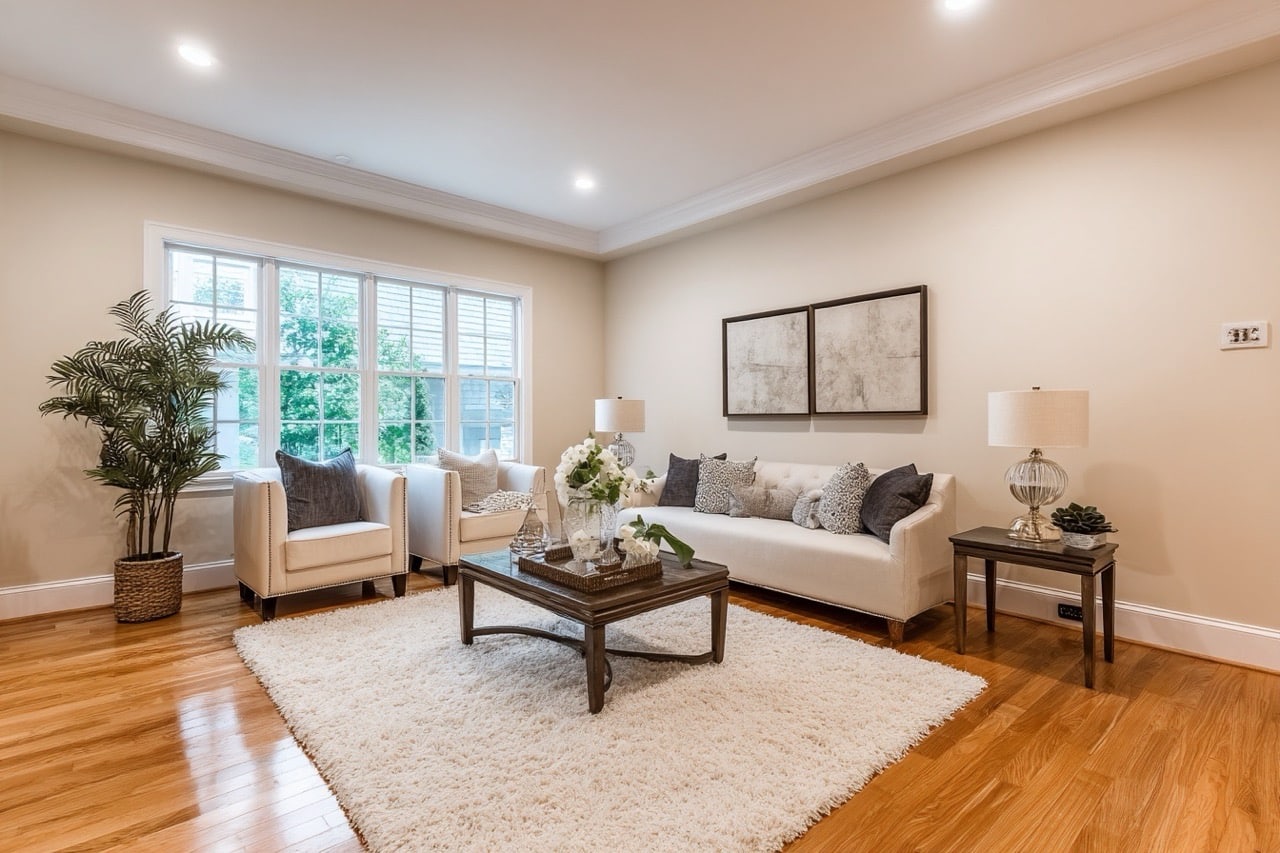 Staged home interior for sale by owner in New Jersey