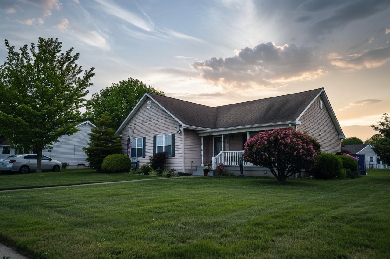 Suburban house with lien for sale in New Jersey residential neighborhood