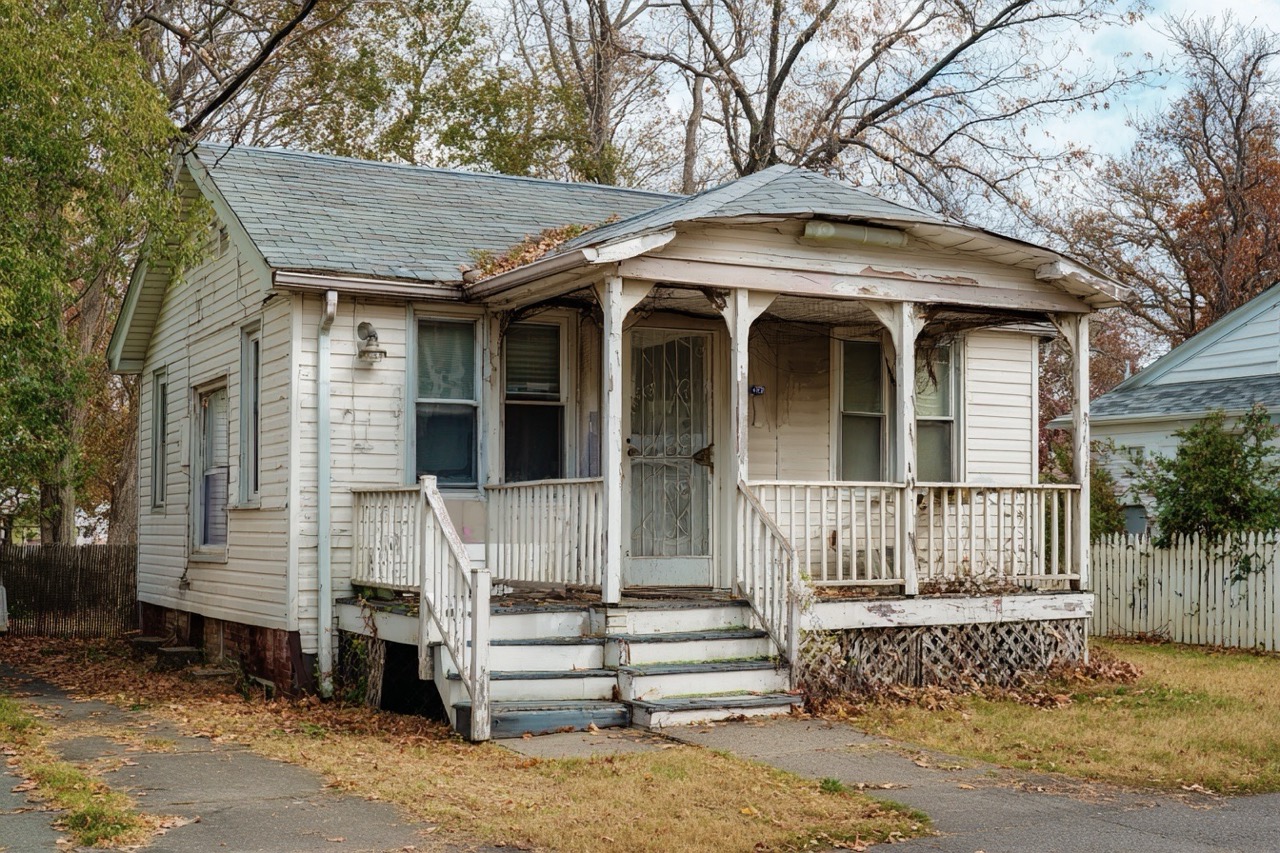Cash sale of inherited property in New Jersey showing modest bungalow style home